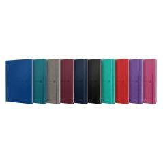 Cuaderno signature b5 tapa extradura 80h rayado horizontal colores surtidos clasicos+vivos oxford 400154950 pack 10 unidades