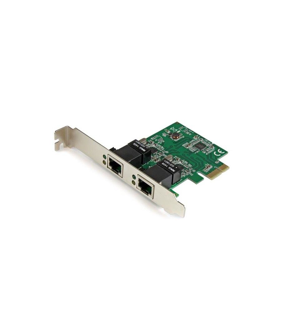 StarTech.com Adaptador Tarjeta de Red NIC PCI Express PCI-E de 2 Puertos Ethernet Gigabit RJ45 - Imagen 2