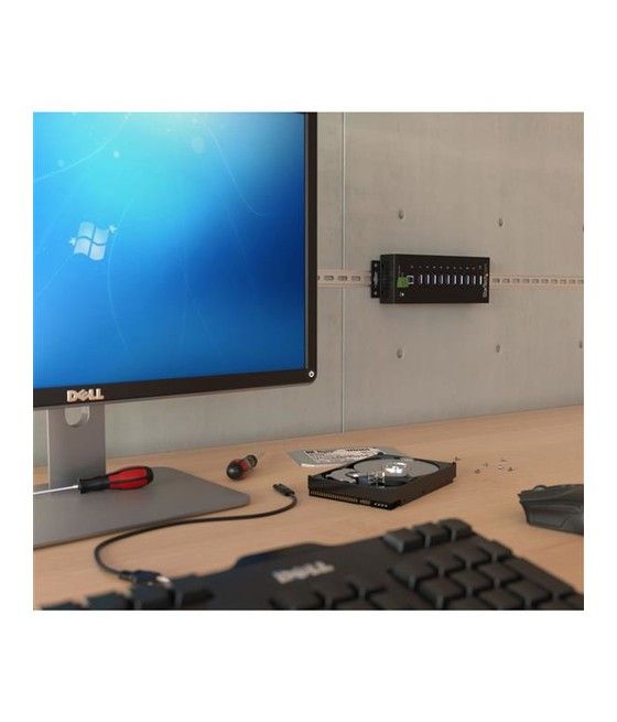 StarTech.com Hub Industrial de 10 Puertos USB 3.0 con Protección Antiestática ESD y Protección de Picos de 350W - Imagen 4