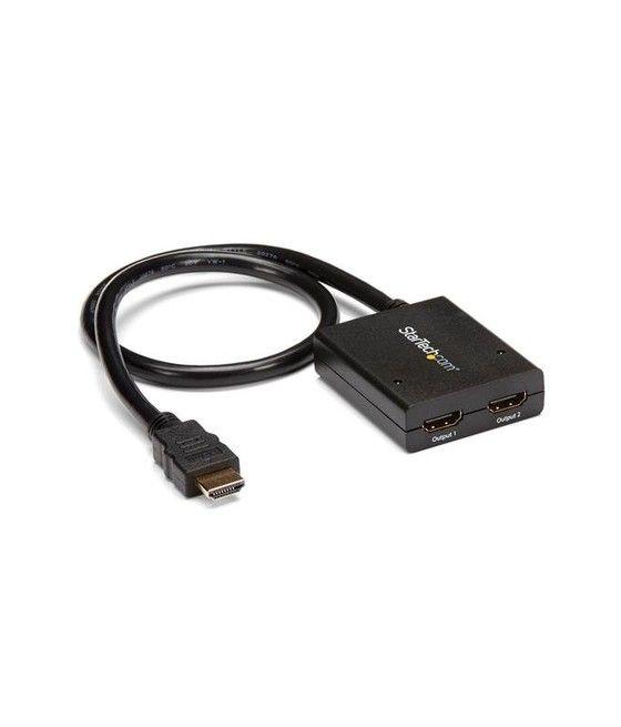 StarTech.com Multiplicador de Vídeo HDMI de 2 Puertos - Splitter HDMI 4k 30Hz de 2x1 Alimentado por USB - Imagen 1