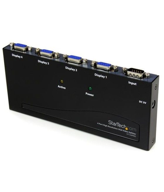 StarTech.com Multiplicador Divisor de Vídeo VGA de 4 puertos 350MHz -Splitter 4 Salidas - Duplicador