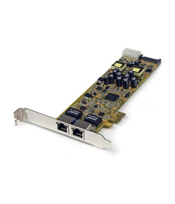 StarTech.com Tarjeta Adaptador de Red PoE/PSE PCI Express PCIe Gigabit Ethernet con 2 Puertos RJ45 - Imagen 1