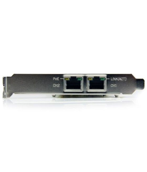 StarTech.com Tarjeta Adaptador de Red PoE/PSE PCI Express PCIe Gigabit Ethernet con 2 Puertos RJ45 - Imagen 4