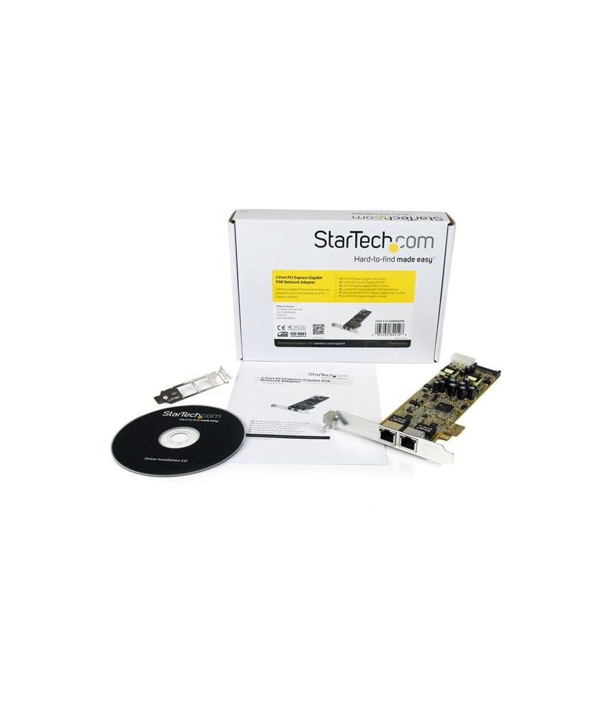 StarTech.com Tarjeta Adaptador de Red PoE/PSE PCI Express PCIe Gigabit Ethernet con 2 Puertos RJ45 - Imagen 6