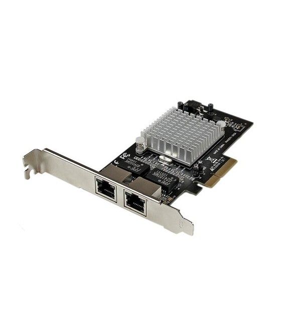 StarTech.com Tarjeta Adaptador de Red PCI Express PCI-E Gigabit Ethernet con 2 Puertos RJ45 Chipset Intel i350 - Imagen 1
