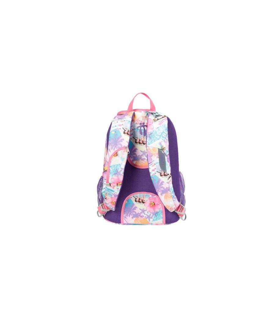 Totto goctal mochila mochila escolar rosa poliéster