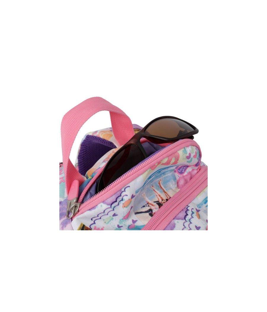 Totto goctal mochila mochila escolar rosa poliéster