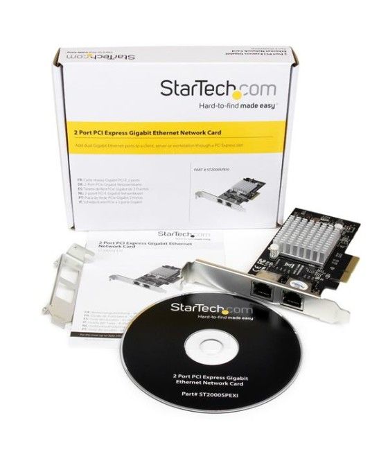 StarTech.com Tarjeta Adaptador de Red PCI Express PCI-E Gigabit Ethernet con 2 Puertos RJ45 Chipset Intel i350 - Imagen 6