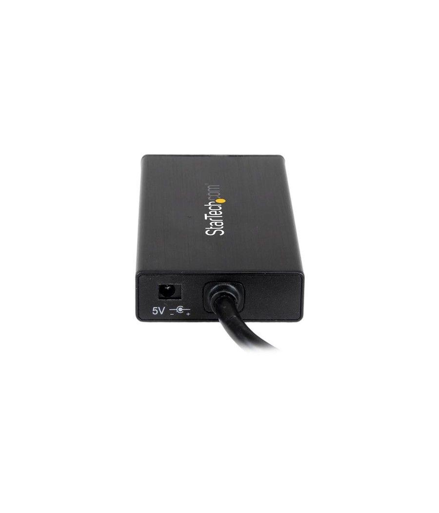 StarTech.com Hub USB 3.0 de Aluminio con Cable - Concentrador de 3 Puertos USB con Adaptador de Red Ethernet Gigabit - Imagen 4