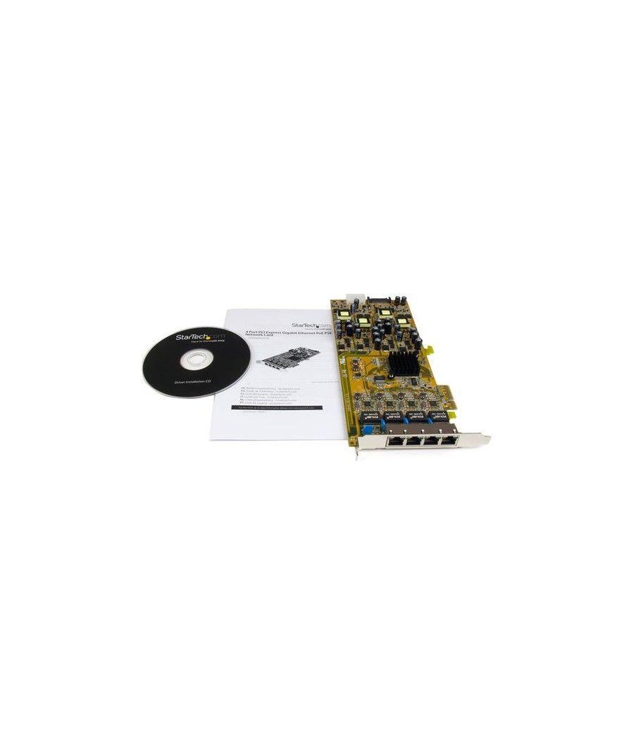 StarTech.com Tarjeta PCI Express de Red Ethernet Gigabit con 4 Puertos RJ45 PoE Power over Ethernet - Imagen 5