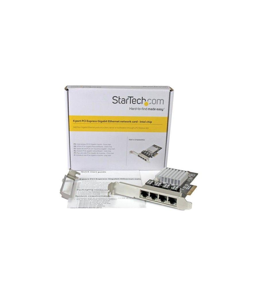 StarTech.com Tarjeta de Red PCI Express Ethernet Gigabit con 4 Puertos RJ45 Chipset Intel i350 - Imagen 5