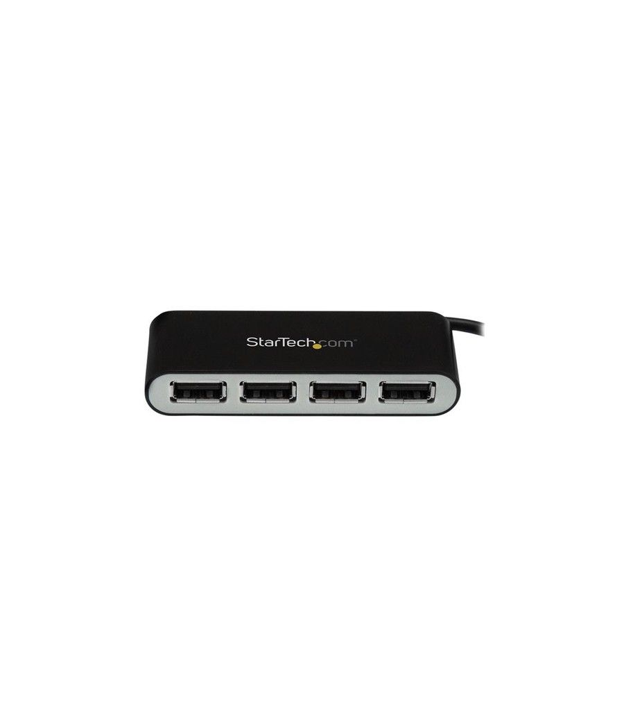 StarTech.com Concentrador Ladrón USB 2.0 de 4 Puertos con Cable Integrado - Hub Portátil USB 2.0 - Imagen 3