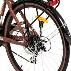 Youin you-ride viena - paseo - rueda 28” - bateria integrada y extraible - crema