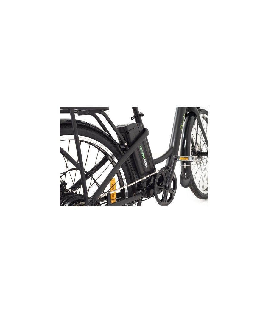 Youin youride paris - paseo - rueda 26” - bat. integrada y extraible - negra