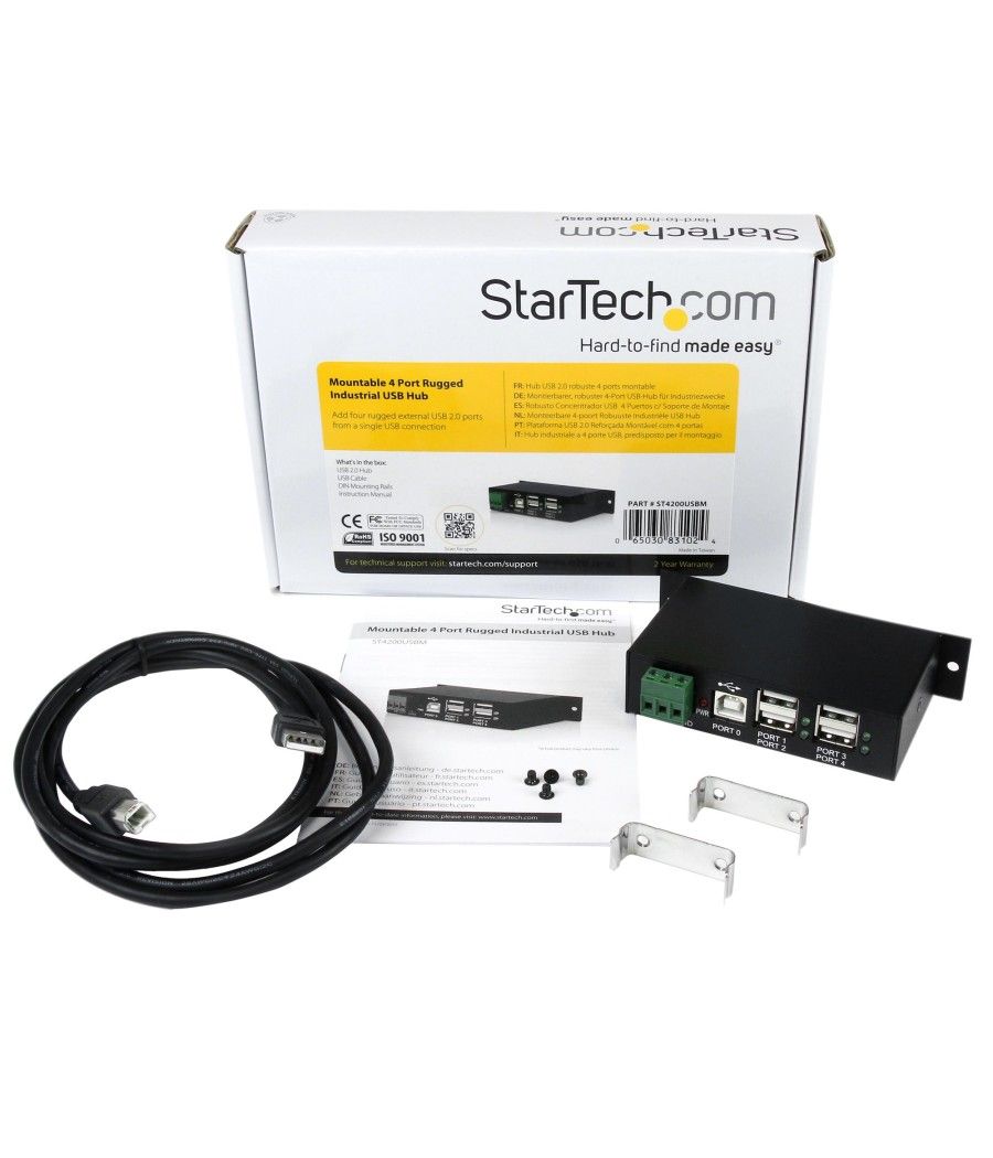 StarTech.com Hub Industrial de 4 Puertos USB 2.0 con Protección Antiestática ESD - Imagen 9