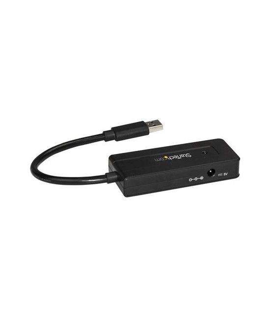 StarTech.com Hub Concentrador USB 3.0 de 4 Puertos - Mini Ladrón USB con Adaptador de Alimentación - Imagen 2