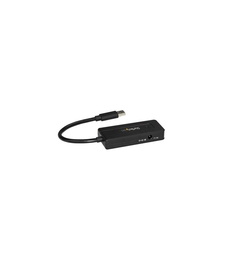 StarTech.com Hub Concentrador USB 3.0 de 4 Puertos - Mini Ladrón USB con Adaptador de Alimentación - Imagen 2