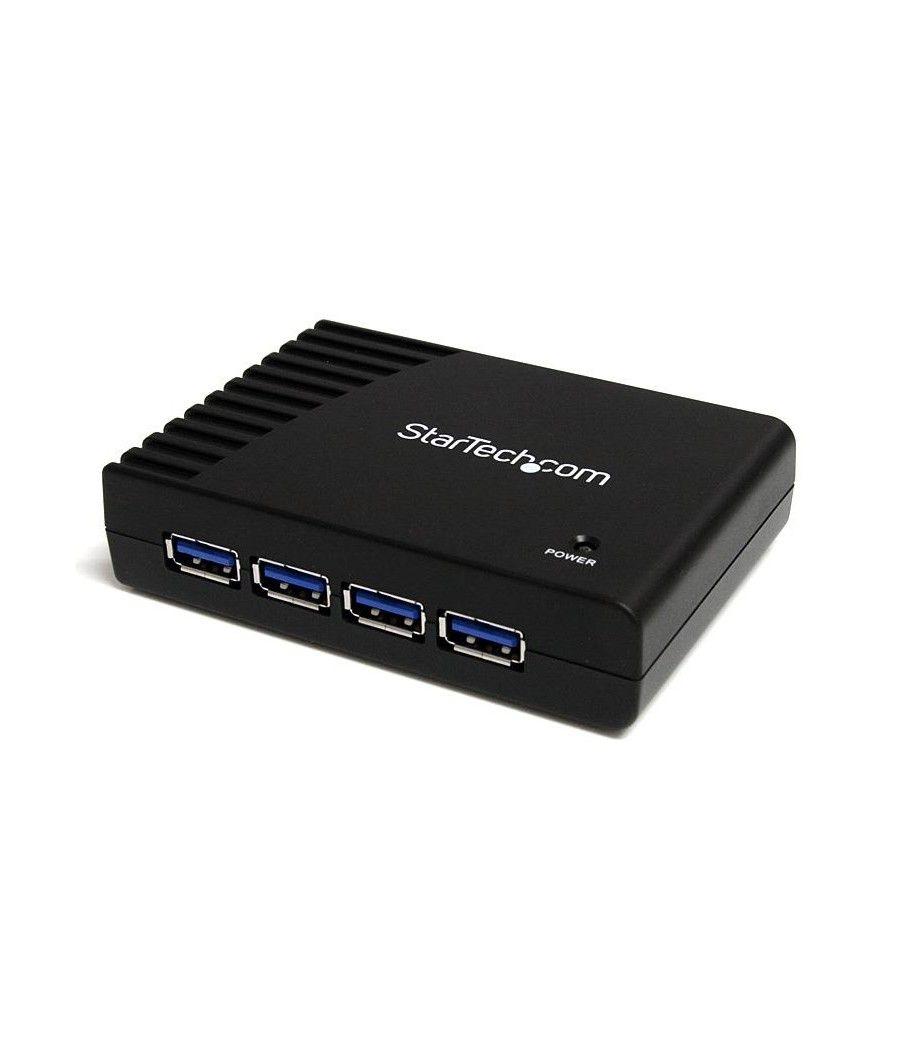 StarTech.com Adaptador Concentrador Hub Ladrón USB 3.0 Super Speed 4 Puertos Salidas PC Mac - Negro - Imagen 2