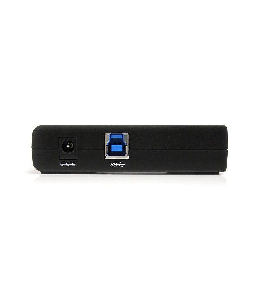 StarTech.com Adaptador Concentrador Hub Ladrón USB 3.0 Super Speed 4 Puertos Salidas PC Mac - Negro - Imagen 4