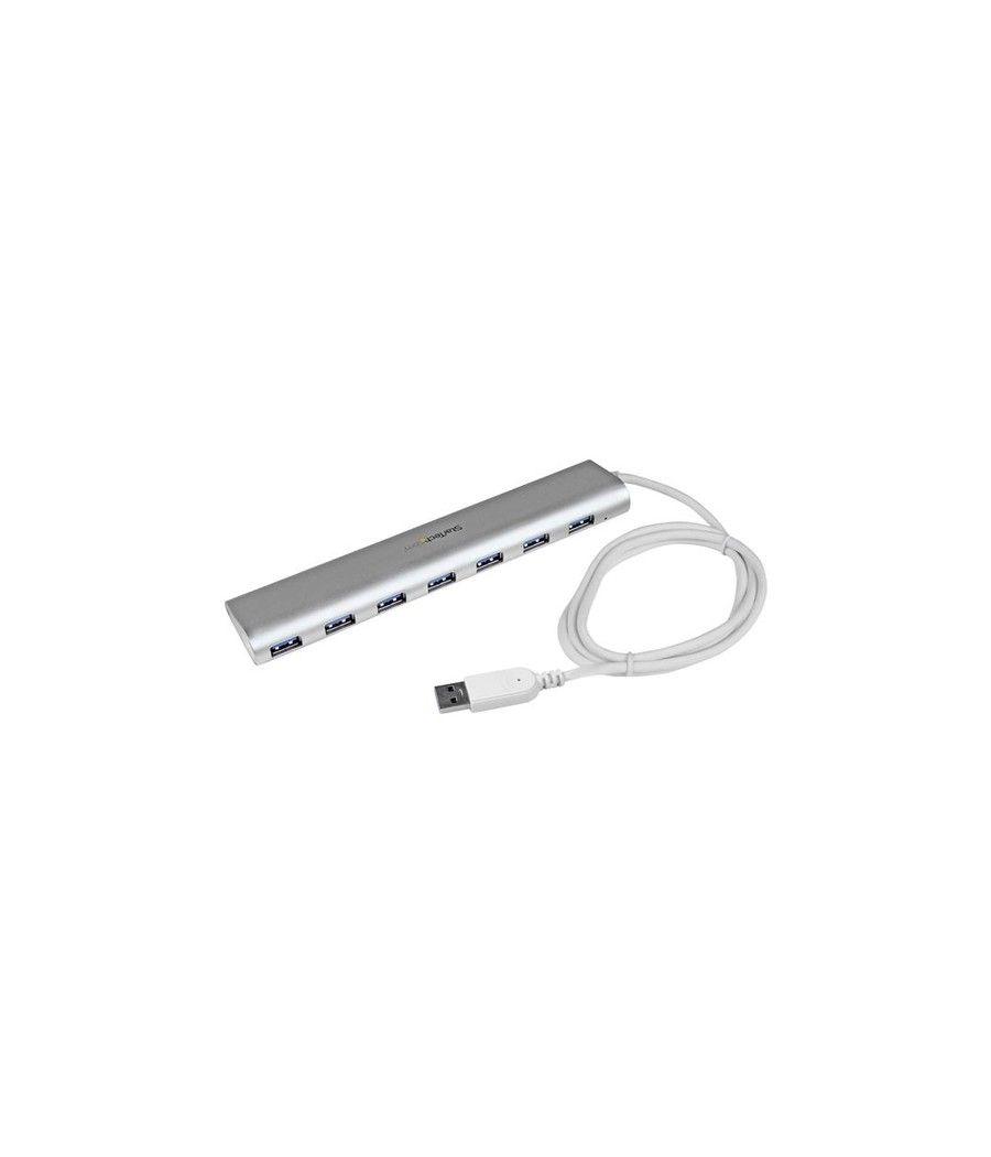StarTech.com Concentrador USB 3.0 de 7 Puertos - Hub con Cable Incorporado - Imagen 1