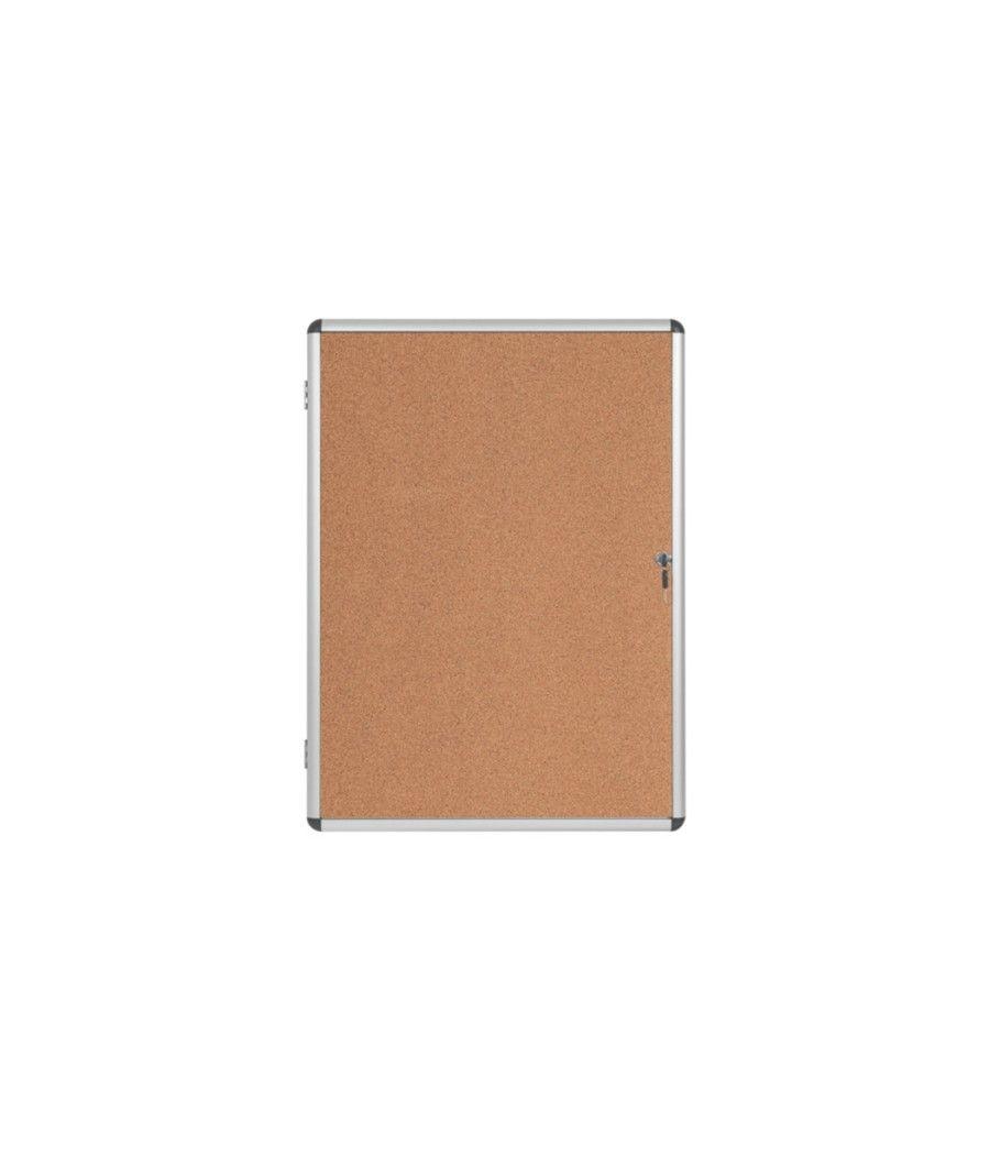 Bi-office earth tablón para notas interior madera aluminio