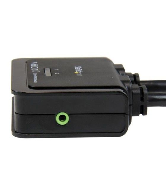 StarTech.com Conmutador Switch KVM 2 puertos HDMI USB Audio con Cables Integrados - 1080p - Imagen 5