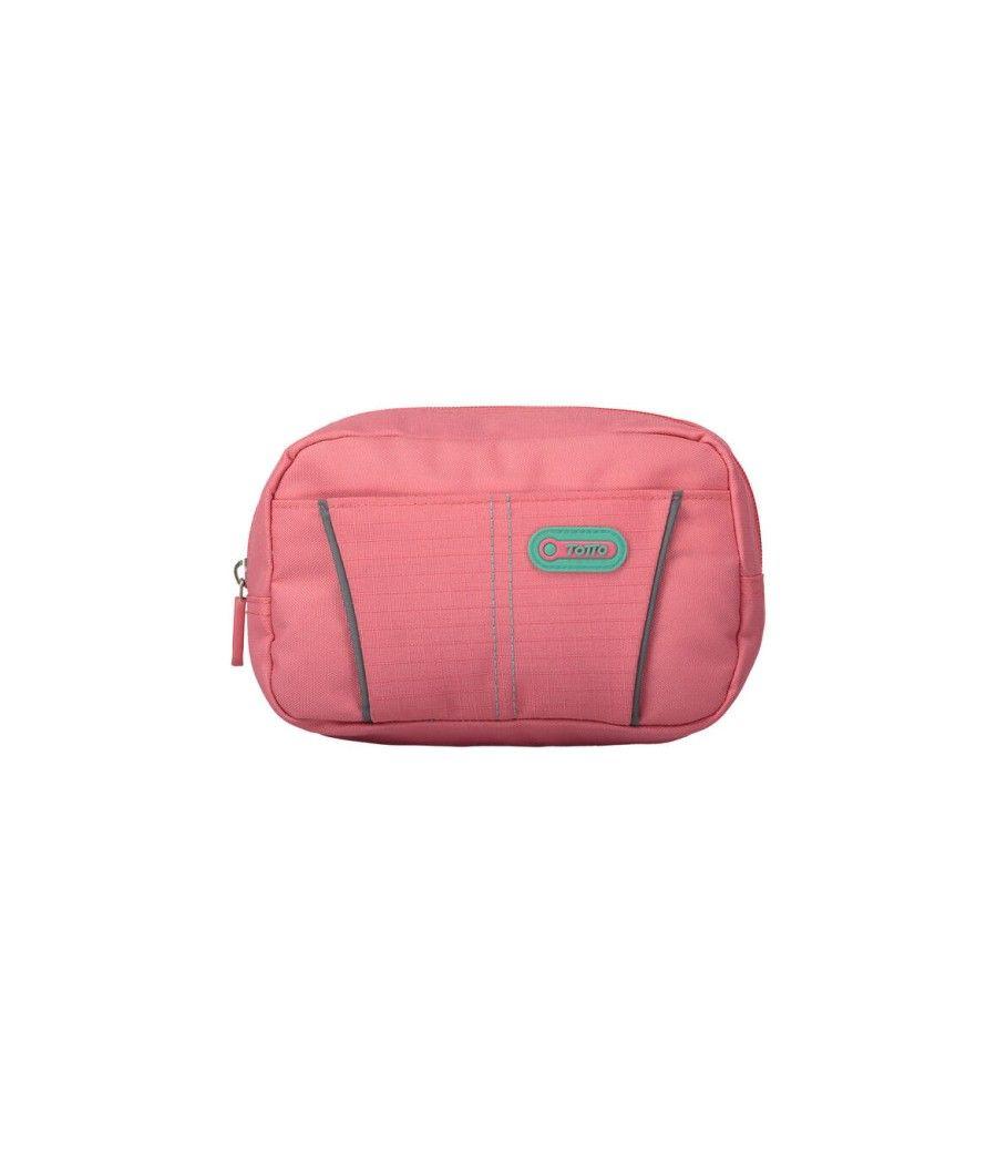 Estuche modelo eatfit dos bolsillos rosa totto ac52kla002-1910z-p25