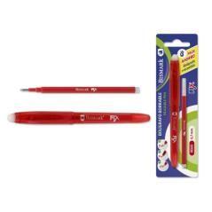 Boligrafo borrable c/capuchon+1 recambio rojo bismark 329571