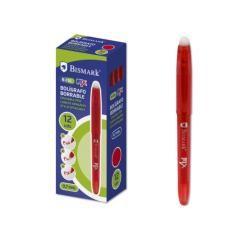 Boligrafo borrable c/capuchon rojo.0.7mm bismark 327530 pack 12 unidades