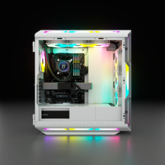 Corsair icue 5000t rgb midi tower blanco