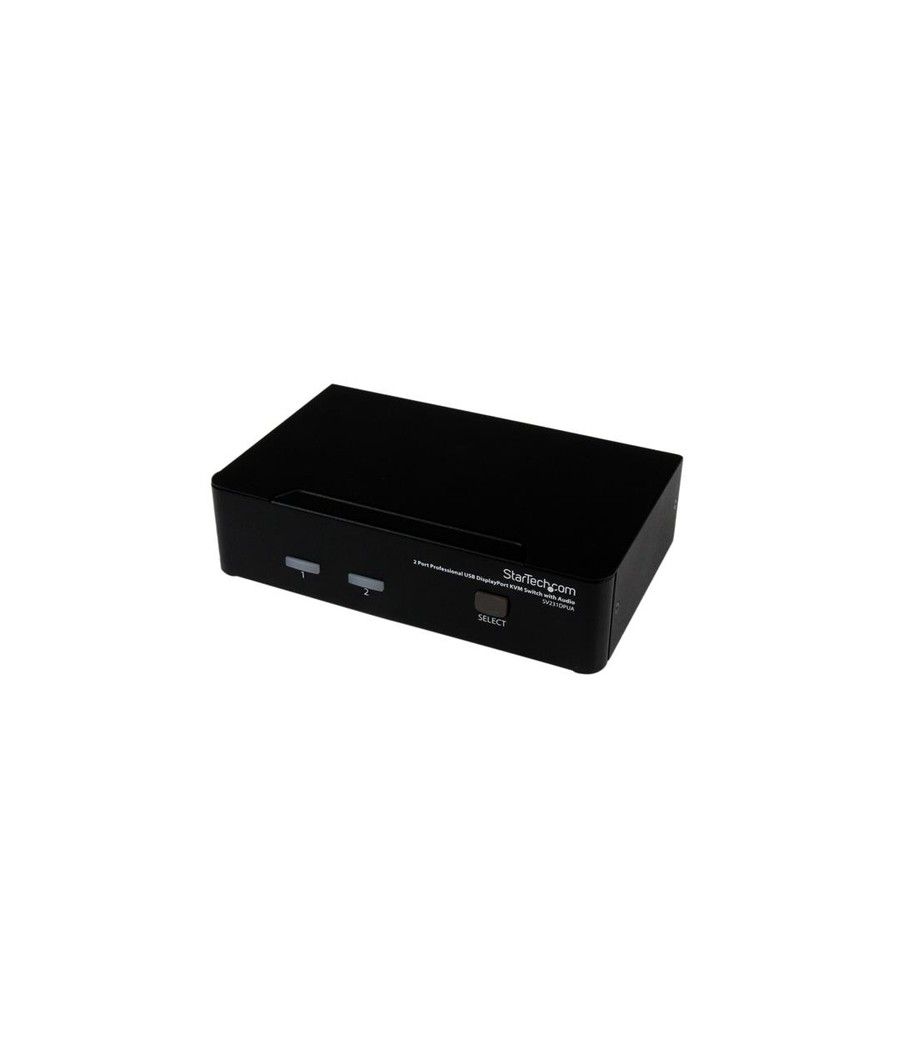 StarTech.com Conmutador Switch Profesional KVM 2 Puertos Vídeo DisplayPort - USB con Audio - 2560x1600 - Imagen 1