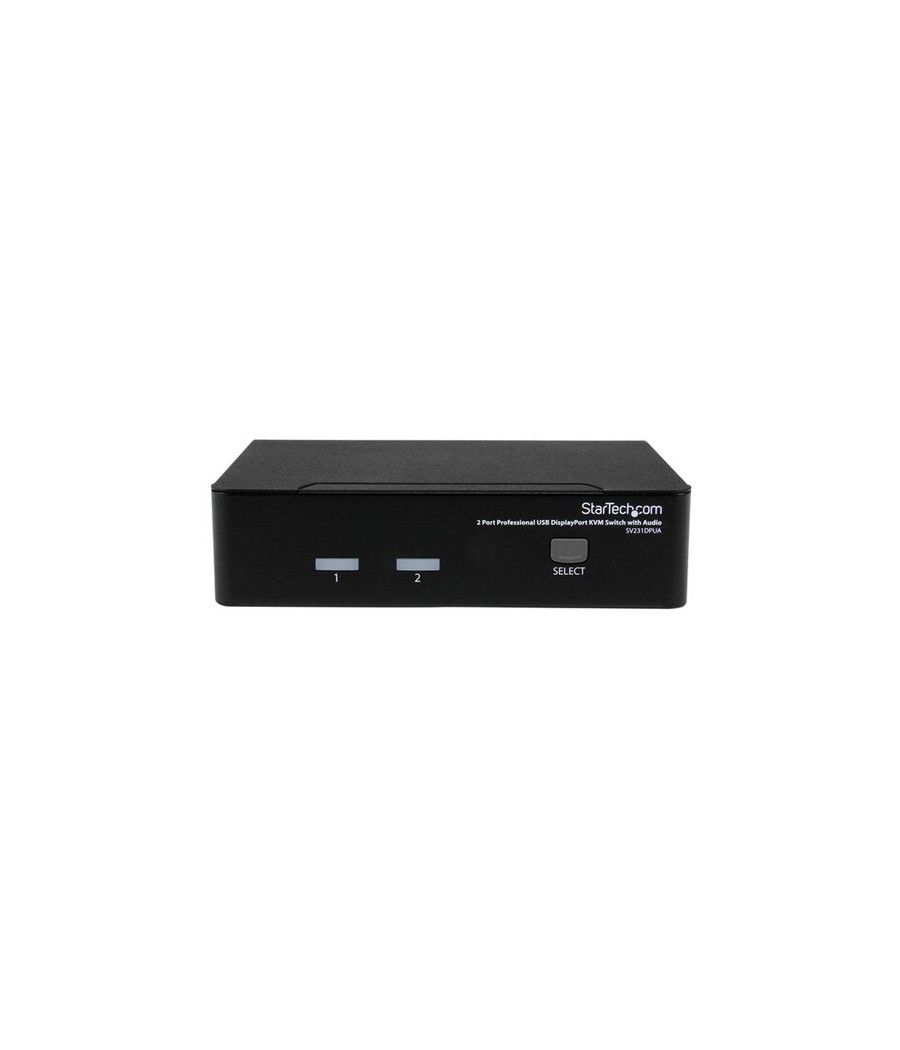 StarTech.com Conmutador Switch Profesional KVM 2 Puertos Vídeo DisplayPort - USB con Audio - 2560x1600 - Imagen 2