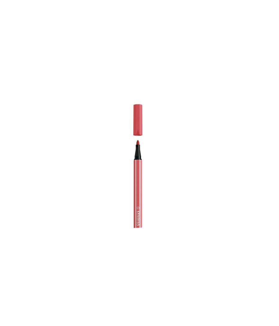 Rotulador punta fibra media 1mm. pen 68 rojo óxido stabilo 68/47 pack 10 unidades