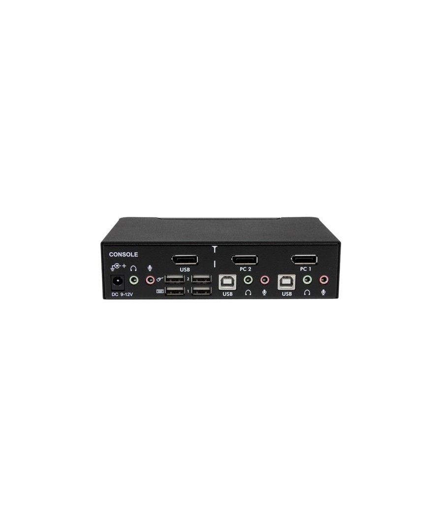StarTech.com Conmutador Switch Profesional KVM 2 Puertos Vídeo DisplayPort - USB con Audio - 2560x1600 - Imagen 3