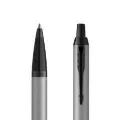 Bolígrafo im cuerpo gris mate/adornos negros medium parker 2127752