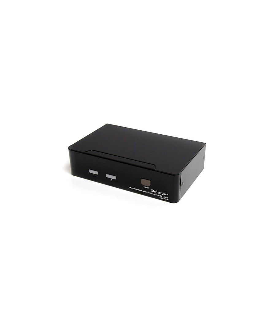 StarTech.com Conmutador Switch KVM - 2 puertos USB 2.0 - Audio Vídeo DVI - Imagen 1