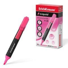 Marcador fluorescente liquid h-30 rosa erichkrause 47975 pack 10 unidades