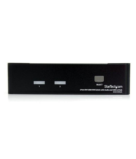 StarTech.com Conmutador Switch KVM - 2 puertos USB 2.0 - Audio Vídeo DVI - Imagen 3