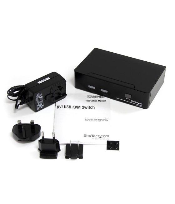 StarTech.com Conmutador Switch KVM - 2 puertos USB 2.0 - Audio Vídeo DVI - Imagen 5