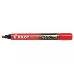 Marcador permanente punta biselada sca-400 rojo pilot sca-400-r pack 12 unidades