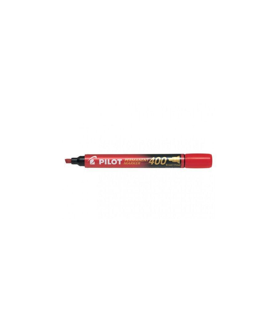 Marcador permanente punta biselada sca-400 rojo pilot sca-400-r pack 12 unidades