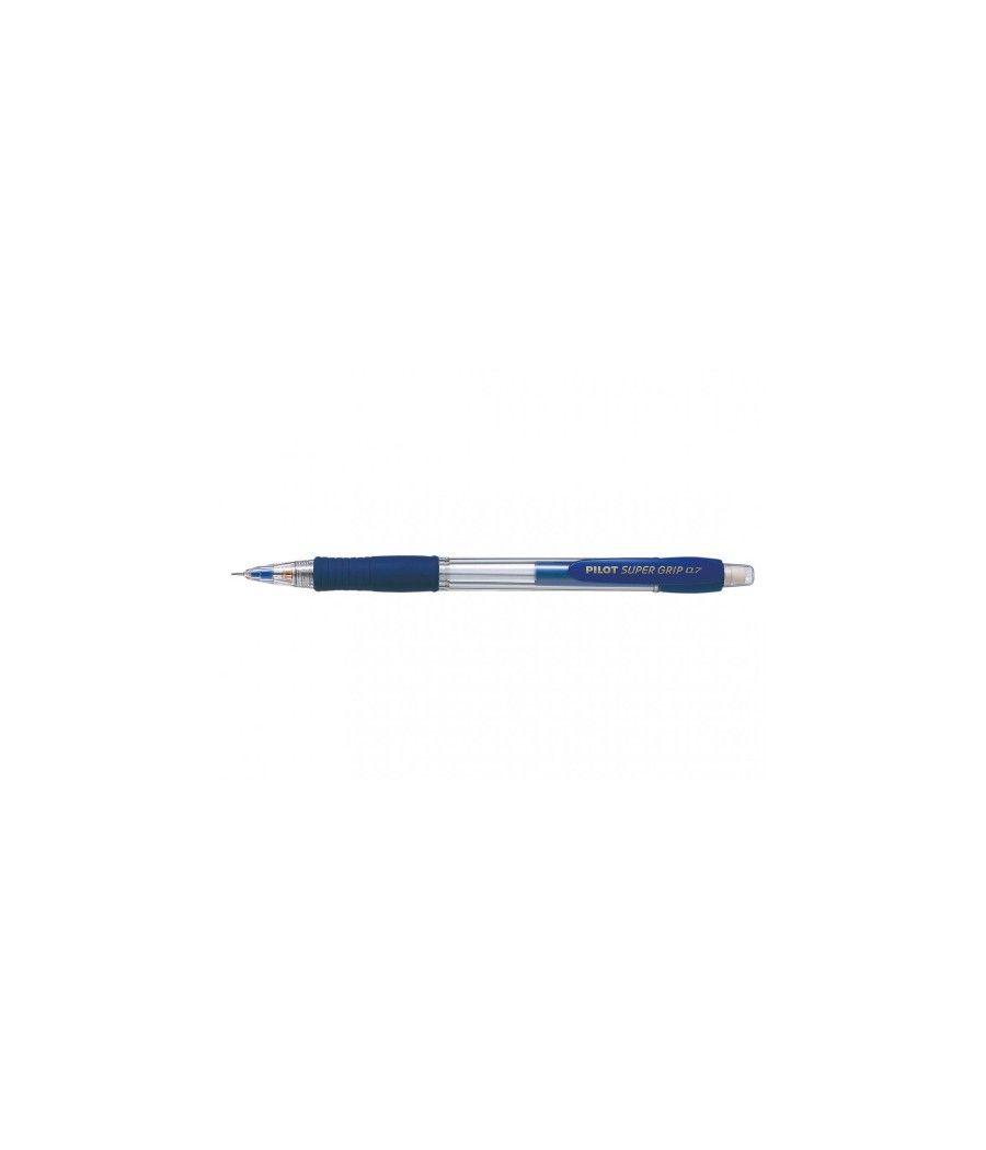 Portaminas supergrip h-187 supergrip cuerpo azul 0,7mm pilot h-187-sl-l pack 12 unidades