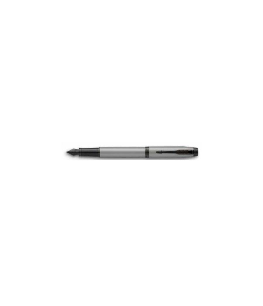 Pluma im gris mate/adornos negros medium parker 2127620