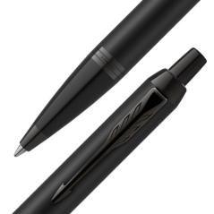 Bolígrafo im cuerpo negro mate/adornos negros medium parker 2127618