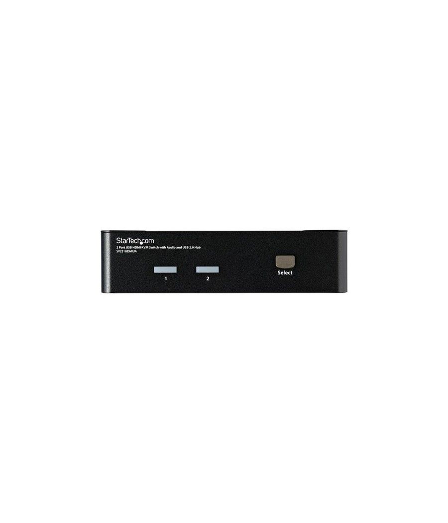 StarTech.com Conmutador Switch KVM 2 puertos HDMI con Hub Concentrador USB 2.0 Audio - 1920x1200 - Imagen 3