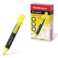 Marcador fluorescente liquid h-30 amarillo erichkrause 47973 pack 10 unidades