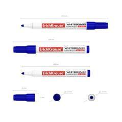 Marcador pizarra blanca w-500 azul erich krause 12846 pack 12 unidades