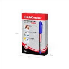 Marcador permanente fp-50 azul erich krause 37069 pack 12 unidades