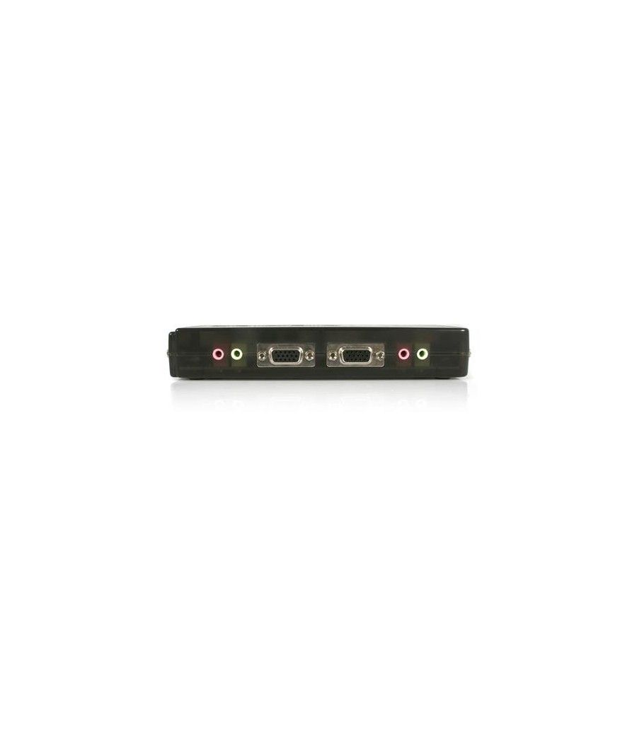 StarTech.com Juego de Conmutador Switch KVM 4 Puertos Vídeo VGA USB 2.0 con Cables y Audio - Imagen 3