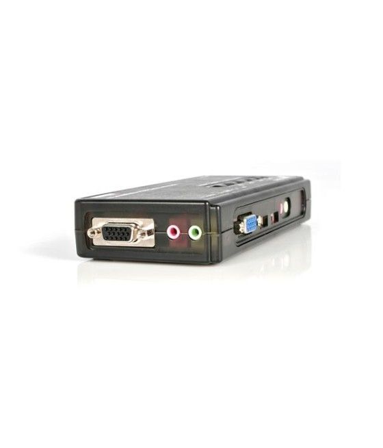StarTech.com Juego de Conmutador Switch KVM 4 Puertos Vídeo VGA USB 2.0 con Cables y Audio - Imagen 4